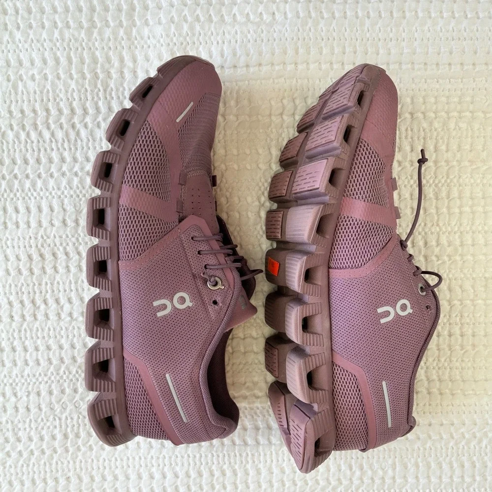 On Running Women's Cloud 5 Sneakers Fig/Quartz US 10 EU 42 Walking Active - Picture 7 of 16